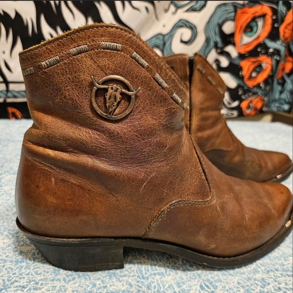 Capezio Ankle Cowboy Boots - Picture 2 of 8